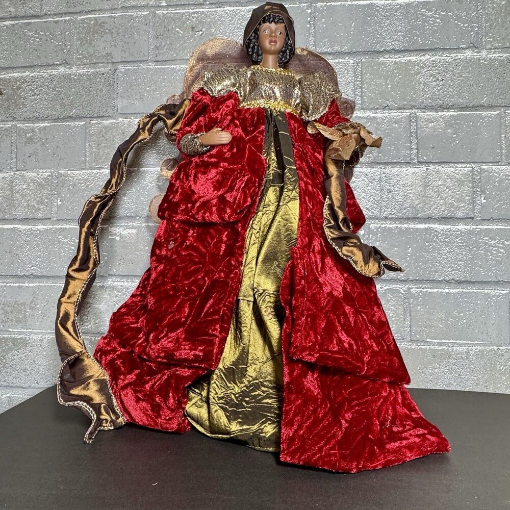 Dan Dee Collector’s Choice African American Angel Christmas Tree Topper Fabric